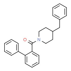 ChemSpider 2D Image | (4-Benzyl-1-piperidinyl)(2-biphenylyl)methanone | C25H25NO