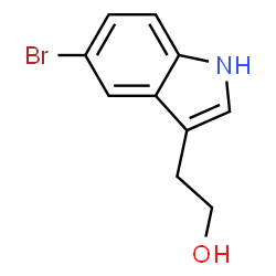 ChemSpider 2D Image | 5-bromo-1H-indole-3-ethanol | C10H10BrNO