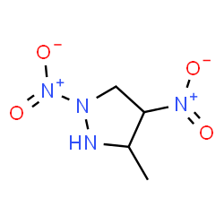 ChemSpider 2D Image | 3-Methyl-1,4-dinitropyrazolidine | C4H8N4O4