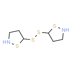 ChemSpider 2D Image | 5,5'-Disulfanediylbis(1,2-thiazolidine) | C6H12N2S4