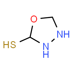 ChemSpider 2D Image | 1,3,4-Oxadiazolidine-2-thiol | C2H6N2OS