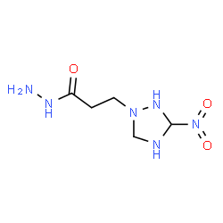 ChemSpider 2D Image | 3-(3-Nitro-1,2,4-triazolidin-1-yl)propanehydrazide | C5H12N6O3