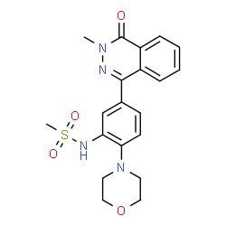 ChemSpider 2D Image | N-[5-(3-Methyl-4-oxo-3,4-dihydro-1-phthalazinyl)-2-(4-morpholinyl)phenyl]methanesulfonamide | C20H22N4O4S