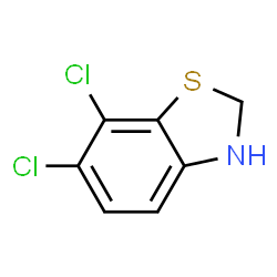 ChemSpider 2D Image | 6,7-Dichloro-2,3-dihydro-1,3-benzothiazole | C7H5Cl2NS