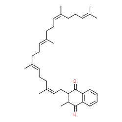ChemSpider 2D Image | 2-Methyl-3-[(2Z,6E,10E,14Z)-3,7,11,15,19-pentamethyl-2,6,10,14,18-icosapentaen-1-yl]-1,4-naphthoquinone | C36H48O2