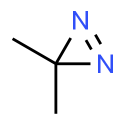 ChemSpider 2D Image | 3,3-dimethyldiazirine | C3H6N2