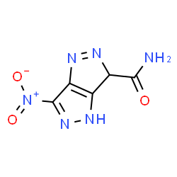 ChemSpider 2D Image | 6-Nitro-3,4-dihydropyrazolo[4,3-c]pyrazole-3-carboxamide | C5H4N6O3