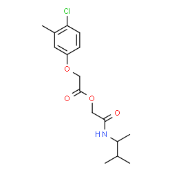 ChemSpider 2D Image | 2-[(3-Methyl-2-butanyl)amino]-2-oxoethyl (4-chloro-3-methylphenoxy)acetate | C16H22ClNO4