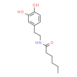ChemSpider 2D Image | N-CAPROYL DOPAMINE | C14H21NO3