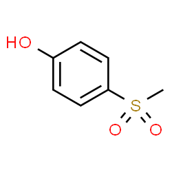 ChemSpider 2D Image | 4-(Methylsulfonyl)phenol | C7H8O3S