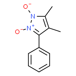 ChemSpider 2D Image | 4,5-Dimethyl-3-phenyl-1H-pyrazol-1-olate 2-oxide | C11H11N2O2