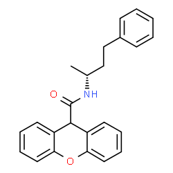 ChemSpider 2D Image | N-[(2R)-4-Phenyl-2-butanyl]-9H-xanthene-9-carboxamide | C24H23NO2