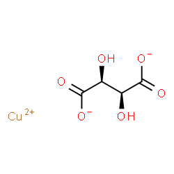 ChemSpider 2D Image | Copper(2+) (2S,3S)-2,3-dihydroxysuccinate | C4H4CuO6