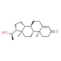 ChemSpider 2D Image | (8alpha,9beta,10alpha,13alpha,14beta,17alpha,20R)-20-Hydroxypregn-4-en-3-one | C21H32O2