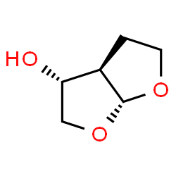 ChemSpider 2D Image | (3R,3aR,6aR)-Hexahydrofuro[2,3-b]furan-3-ol | C6H10O3