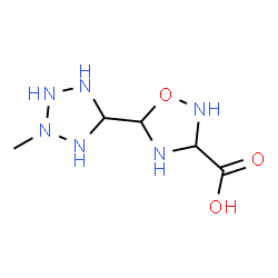 ChemSpider 2D Image | 5-(2-Methyl-5-tetrazolidinyl)-1,2,4-oxadiazolidine-3-carboxylic acid | C5H12N6O3
