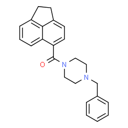 ChemSpider 2D Image | (4-Benzyl-1-piperazinyl)(1,2-dihydro-5-acenaphthylenyl)methanone | C24H24N2O