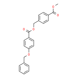 ChemSpider 2D Image | 4-(Methoxycarbonyl)benzyl 4-(benzyloxy)benzoate | C23H20O5