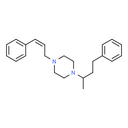 ChemSpider 2D Image | 1-(4-Phenyl-2-butanyl)-4-[(2Z)-3-phenyl-2-propen-1-yl]piperazine | C23H30N2