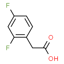 ChemSpider 2D Image | 2,4-Difluorophenylacetic acid | C8H6F2O2