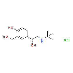 ChemSpider 2D Image | Levalbuterol Hydrochloride | C13H22ClNO3