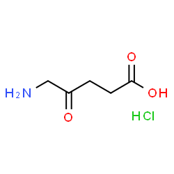 ChemSpider 2D Image | 5-Amino-4-oxopentansäurehydrochlorid | C5H10ClNO3