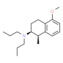ChemSpider 2D Image | (1R,2S)-5-Methoxy-1-methyl-N,N-dipropyl-1,2,3,4-tetrahydro-2-naphthalenamine | C18H29NO