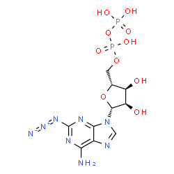 ChemSpider 2D Image | 2-Azidoadenosine 5'-(trihydrogen diphosphate) | C10H14N8O10P2
