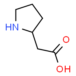 ChemSpider 2D Image | 2-Pyrrolidinylacetic acid | C6H11NO2