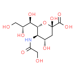 ChemSpider 2D Image | N-Glycolylneuraminic acid | C11H19NO10