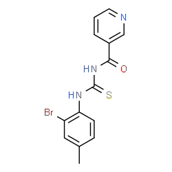 ChemSpider 2D Image | N-[(2-Bromo-4-methylphenyl)carbamothioyl]nicotinamide | C14H12BrN3OS
