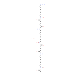 ChemSpider 2D Image | ferrioxamine B | C25H45FeN6O8