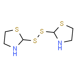 ChemSpider 2D Image | 2,2'-Disulfanediylbis(1,3-thiazolidine) | C6H12N2S4
