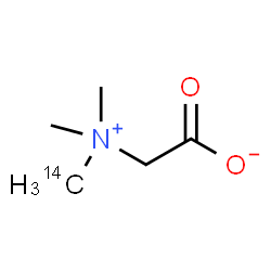 ChemSpider 2D Image | {Dimethyl[(~14~C)methyl]ammonio}acetate | C414CH11NO2