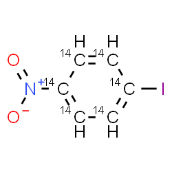 ChemSpider 2D Image | 1-Iodo-4-nitro(~14~C_6_)benzene | 14C6H4INO2