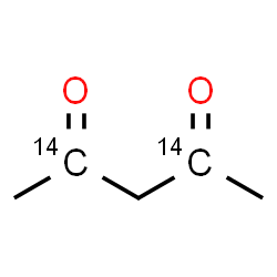 ChemSpider 2D Image | 2,4-(2,4-~14~C_2_)Pentanedione | C314C2H8O2
