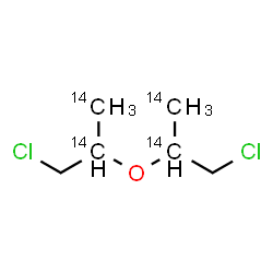 ChemSpider 2D Image | 1-Chloro-2-{[1-chloro(2,3-~14~C_2_)-2-propanyl]oxy}(2,3-~14~C_2_)propane | C214C4H12Cl2O