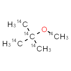 ChemSpider 2D Image | 2-(~14~C)Methyl-2-[(~14~C)methyloxy](~14~C_3_)propane | 14C5H12O