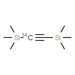ChemSpider 2D Image | (1-~14~C)-1,2-Ethynediylbis(trimethylsilane) | C714CH18Si2