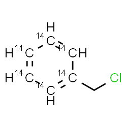ChemSpider 2D Image | (Chloromethyl)(~14~C_6_)benzene | C14C6H7Cl