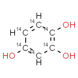 ChemSpider 2D Image | 1,2,4-(~14~C_6_)Benzenetriol | 14C6H6O3