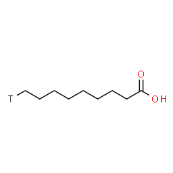 ChemSpider 2D Image | (9-~3~H_1_)Nonanoic acid | C9H17TO2
