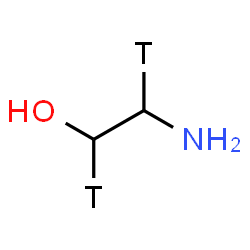 ChemSpider 2D Image | 2-Amino(1,2-~3~H_2_)ethanol | C2H5T2NO