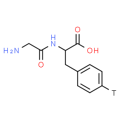 ChemSpider 2D Image | Glycyl(4-~3~H)phenylalanine | C11H13TN2O3