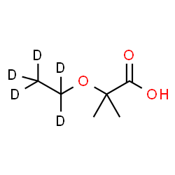 ChemSpider 2D Image | 2-[(~2~H_5_)Ethyloxy]-2-methylpropanoic acid | C6H7D5O3