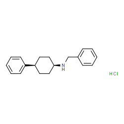 ChemSpider 2D Image | cis-N-Benzyl-4-phenylcyclohexanamine hydrochloride (1:1) | C19H24ClN