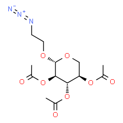 ChemSpider 2D Image | 2-Azidoethyl 2,3,4-tri-O-acetyl-beta-D-xylopyranoside | C13H19N3O8