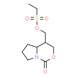 ChemSpider 2D Image | (1-Oxohexahydropyrrolo[1,2-c][1,3]oxazin-4-yl)methyl ethanesulfonate | C10H17NO5S