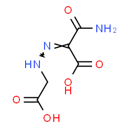 ChemSpider 2D Image | (2Z)-3-Amino-2-[(carboxymethyl)hydrazono]-3-oxopropanoic acid | C5H7N3O5