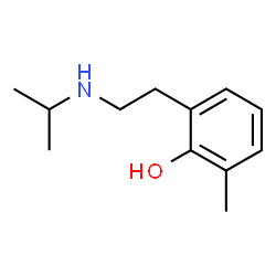 ChemSpider 2D Image | 2-[2-(Isopropylamino)ethyl]-6-methylphenol | C12H19NO